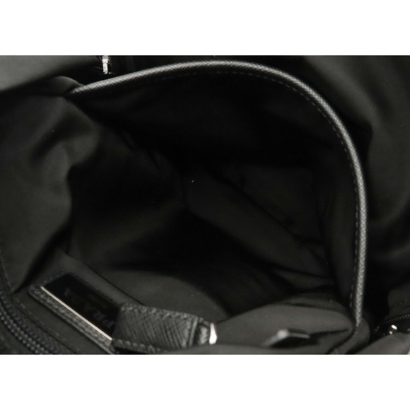 Prada Tessuto Montagn Body Bag Nylon Leather Nero Black - Picture 7 of 9